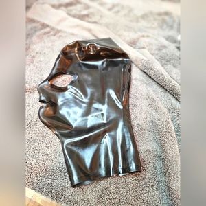 Black Semi-Transparent Latex Mask